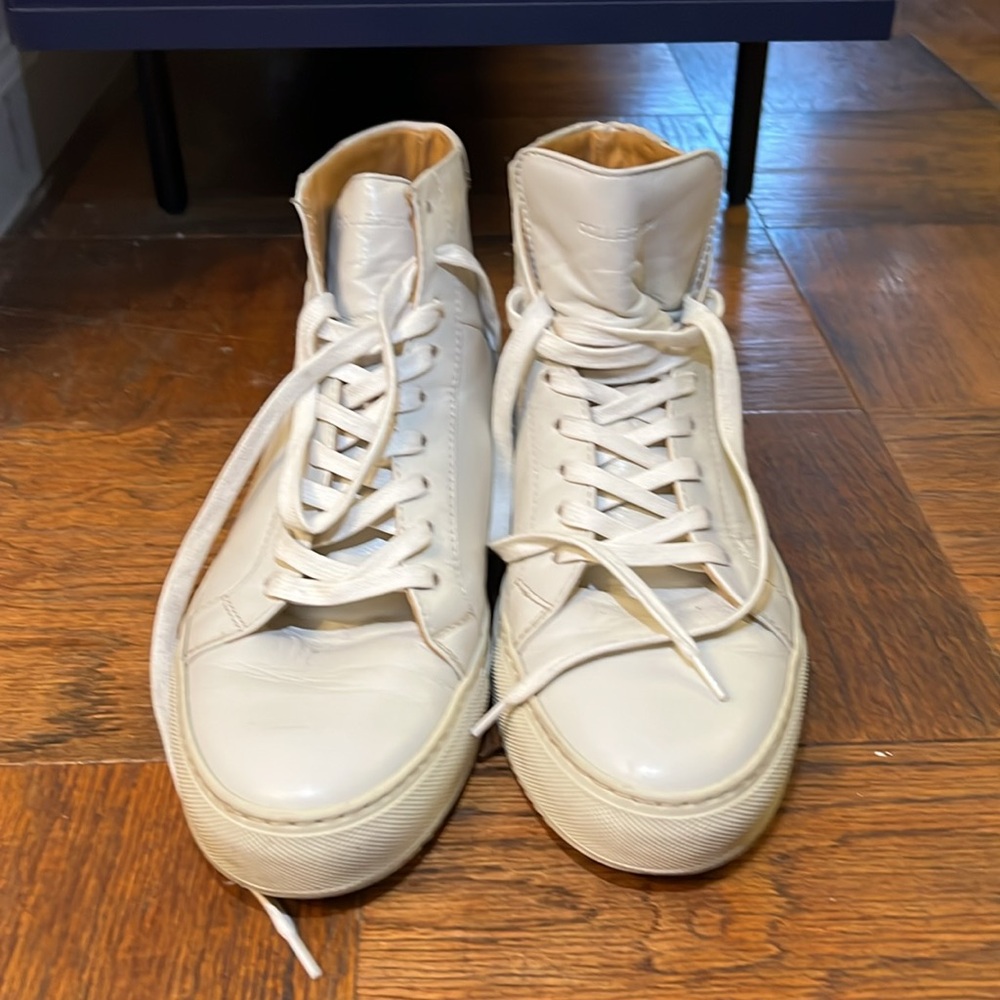 Collegium - 44 - Italian Leather High-Top Sneakers